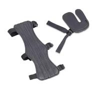 1 Juego Protector Brazo Tiro Arco, Guardabrazos Tiro Arco Arco Protector Antebrazo Ajustables Protector Dedos Arco Cuero, para Niños Jóvenes Adultos Principiantes Tiro (Negro)