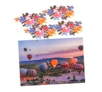 1 Juego Puzzle de Paisaje Globo Aerostático para y Educativo para Habilidades Cognitivas y Creatividad