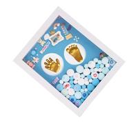 1 Juego recuerdo de bebe marco de fotos con huella de mano de bebé de shower personalizados para bebés personalizar marco de fotos de bebe Acrílico BESTonZON