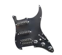 1 Juego SSH-Coil Splitting Guitarra Eléctrica Pickguard Cargado Con On/On Coil Spliting Loaded Precableado Scratchplate (Color : Bk)