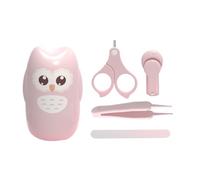 1 Juego Tijeras De Uñas Para Bebés Traje Infantil Pinzas Para Limas De Uñas Infantiles Kit De Cosmetología Acero Inoxidable Recién Nacido Rosa Manicura Productos Para Niños