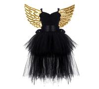 1 Juego Vestidos De Princesa Para Halloween Disfraz Tul Fiesta Niña Girl Clothing Tutú De Malla De Hadas Traje De Tutú De Halloween Falda De Gasa Víspera De Todos Niño
