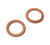 1 junta de cobre para tornillo de drenaje de aceite, universal, 12 x 17 x 1,5 mm