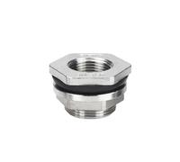 1 junta de tanque de agua de acero inoxidable 304, junta de torre de agua, tanque de aceite, cubo de agua, junta de orificio de salida de pecera, tubería de drenaje(304DN25)