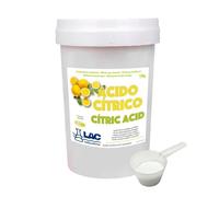 1 kg Ácido Cítrico anhidro natural 100% puro laboratorios LAC. Incluye cucharilla dosificadora