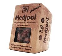1 kg de Dátiles Medjool Frescos con Hueso, Grandes, naturalmente dulces, sin azúcar añadido, 100% puros y naturales, sin aditivos ni conservantes. Un aperitivo suave, jugoso y energético.