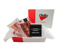 1 kg Estuche Jamon Iberico de Bellota 100% DOP Jabugo Summun - 10 Sobres Loncheados de 100 gr de Jamon de Jabugo Pata Negra Cortado a mano y Envasados al Vacio - Regalos Ibericos Gourmet
