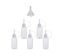 1 Kit de botella aplicadora de pegamento con punta de aguja de 3-100ML con embudo for papel Quilling papel de álbum de recortes DIY herramienta artesanal(10ml Mix)