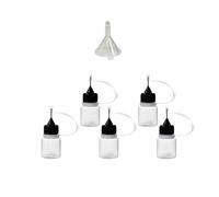 1 Kit de botella aplicadora de pegamento con punta de aguja de 3-100ML con embudo for papel Quilling papel de álbum de recortes DIY herramienta artesanal(3ml Black)