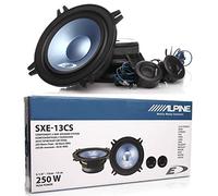 1 Kit de Sistema de 2 vías Alpine SXE-13CS 5,25" 13,00 cm 130 mm 40 vatios rms 250 vatios máx 2 woofers 2 tweeters 4 ohmios, por par