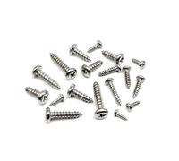 1 Kit de tornillos autorroscantes for madera de cabeza plana, pequeños, cruzados y redondos, M1,2, M2, M3 y M4, caja de juego A2-70, acero inoxidable 304(Set F M3 250pcs)