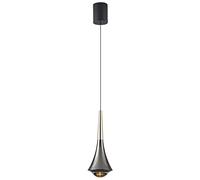 1 Lamp LED Aluminum Pendant Lamp Glass Lampshade 7W Adjustable Bedroom Bedside Chandelier Minimalist Kitchen Bar Dining Room Lighting