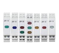 1 lámpara piloto LED de 24 V, 230 V CA/CC, carril DIN, industrial, luz simple y doble, indicador de tres luces(YELLOW 24V)