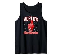 #1 Law Librarian World - Gráfico de Dedos de Espuma número uno Camiseta sin Mangas