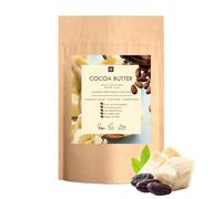 1 Lb Certified Organic Cocoa Butter, Pure, Raw, Unprocessed. Incredible Quality and Scent. Use for Lotion, Cream, Lip Balm, Oil, Stick, or Body Butter. Organically Grown, NON-GMO By SaaQin by SaaQin