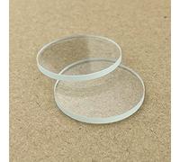 1 Lente Plana de Vidrio Pulido for linternas LED, Faros Delanteros y Luces de Bicicleta: Lente de Repuesto Duradera y Transparente.(25mm x 2mm)