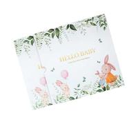 1 libro de recuerdos del primer año del bebé: seguimiento de hitos, huellas de manos y fotos | Álbum de recortes para el primer año del bebé