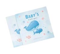 1 libro de recuerdos del primer año del bebé: seguimiento de hitos, huellas de manos y fotos | Álbum de recortes para el primer año del bebé