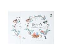1 libro de recuerdos del primer año del bebé: seguimiento de hitos, huellas de manos y fotos | Álbum de recortes para el primer año del bebé