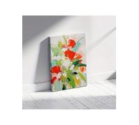 1 lienzo floral abstracto moderno para pared pintura botánica vibrante impresión grande para dormitorios y oficinas 30 x 40 cm sin marco