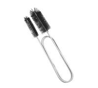 1 limpiador de tuberías extralargo, herramienta de limpieza de desagües de doble cabezal con resorte, cepillo de limpieza multifuncional, adecuado para limpiar acuarios, tuberías de agua y lavabos