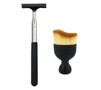 1 Limpiaparabrisas Retráctil Negro Y 1 Cepillo De Limpieza Interior De Coche, Herramientas De Limpieza De Cristales De Coche, Accesorios De Coche