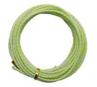 1 línea de pesca luminosa de polietileno con núcleo de alambre de 7 x 7, alta resistencia para líder trenzado para jigging de aguas profundas, resistente a los cortes, verde, 60-150 libras (60 libras)
