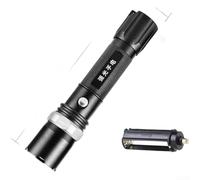 1* linterna LED linterna giratoria foco batería recargable para acampar para senderismo cuerpo de aleación de aluminio (A)