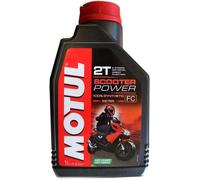 1 Litro De Aceite 2 Tiempos Para Mezcla Motul Scooter Power 100% Sintético
