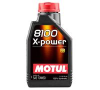 1 Litro MOTUL 8100 X-Power 10W60 Aceite Motor 100% Sintético Acea A3 B4 Api Sn