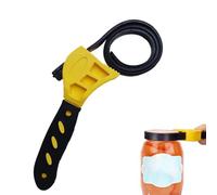 1 llave de correa de goma de agarre fuerte de 600 mm, tubo ajustable que se adapta a varios tamaños y formas, llave de goma multiusos para abridor de tarros, tuberías, fontanería, filtro de aceite