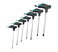 1 llave hexagonal para tornillos hexagonales H2 5H8, acero al cromo vanadio con cabeza plana biselada para una fácil inserción (H4)