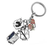 1 llavero de cuchillo Attack on Titan con soporte de exhibición, Estilo 2, Taille unique