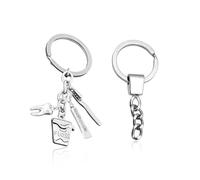 1 Llavero De Dientes, 1 Llavero, Cepillo De Dientes, Pasta De Dientes, Amuleto De Dientes, Colgante De Mochila Creativo, Decoración De Llaves Personalizada, Regalo De Llavero De Dentista