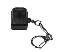 1 llavero mecánico con interruptor de teclado, herramienta de alivio del estrés con luz LED, 1 tecla, carcasa dura transparente