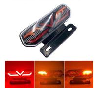 1 luz de freno LED trasera para motocicleta de 12 V, luz de giro, luz de advertencia