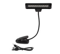 1 luz de lectura recargable con clip para partitura musical para dormitorio