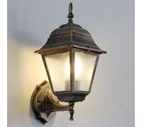 1 luz Lámpara de Pared para Exteriores Vintage Americana Exterior Jardín con Textura Vintage Patio Aplique de Pared de Aluminio Impermeable IP54 Pasillo Gazebo Patio Puerta de Entrada E27 Aplique de