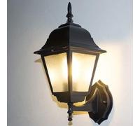 1 luz Lámpara de Pared para Exteriores Vintage Americana Exterior Jardín con Textura Vintage Patio Aplique de Pared de Aluminio Impermeable IP54 Pasillo Gazebo Patio Puerta de Entrada E27 Aplique de