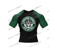 (1-M)Star BJJ Surf Abbigliamento Uomo Rash Guard Manica Corta Protezione UV Immersioni Costumi da Bagno