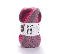 1 madeja YarnArt Angora Active hilo de punto, 25% mohair 75% acrílico, 100 g (3,5 oz), 500 m (546 yardas), peso del hilo 0: encaje, abigarrado - 841