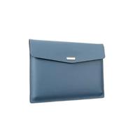 1 maletín de negocios A4 cuero impermeable, carpeta archivos, organizador documentos, bolsa almacenamiento, papelería for la escuela y oficina(Sky blue)