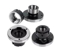 1 mandril de torno ER16, ER25, ER32, ER40, ER50, 100 mm, 80 mm, mini husillo con brida, accesorio de pinza de cuatro cartuchos for CNC.(ER40-D80 (7 Holes))