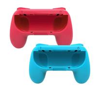 1 mango de agarre azul y rojo para soporte de interruptor con ABS para controlador de agarre de juego Switch