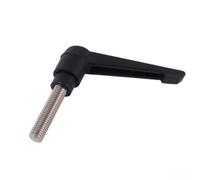 1 manija de palanca de sujeción ajustable de acero inoxidable 304, perilla de rosca M4 for maquinaria metalúrgica. Tornillos de fijación(Noir,16mm)