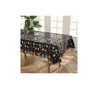 (1 mantel) Vajilla desechable de Halloween, vasos, platos, decoración para fiesta de Halloween, pancarta