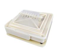 1 máquina de llenado de cápsulas manual de 100 agujeros de relleno de cápsulas vacías, herramienta de llenado para fabricante de cápsulas para tamaño 0# (transparente)