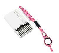 1 maquinilla de afeitar giratoria for adelgazar + 10 cuchillas, tijeras japonesas for peluquero, tijeras for corte de pelo, cuchillo for depilación, maquinilla de afeitar más delgada
