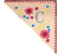 1 marcapáginas bordado creativo, de esquina estilo vintage con letras iniciales Para Amantes(Yellow-C)