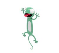 1 marcapáginas de gecko, marcapáginas de animales, marcapáginas de dibujos animados, adornos creativos, papel de carta de lectura, adecuado para los amantes de la lectura, escritores, estudiantes.